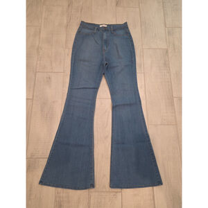 Vibrant Women’s Size 15 Flare Bell Bottom Jeans Light Wash High Waist
